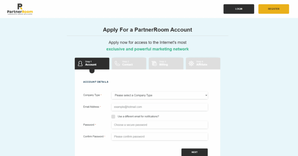 Partnerroom affiliate platform