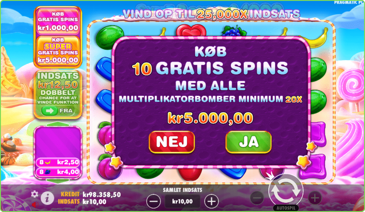Sweet Bonanza 1000 super gratis spins